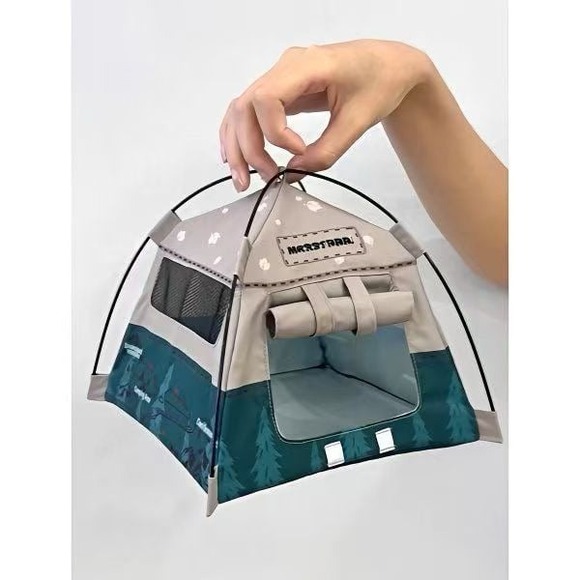 Other - Cute 1:12 Mini Camping Tent Diorama Prop 17cm Dollhouse Scene Accessory
New